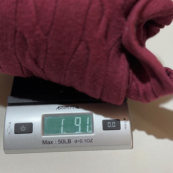 Talbots Women Cable Knit Sweater Blazer Sz L Burgundy Business Academia Office - Picture 13 of 13